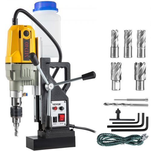 VEVOR Elektrische Magneetboormachine 36 x 28 x 12 cm Magneetbooreenheid Kernboormachine 12000N Magneetkernboormachine met Efficiënt Koelsysteem Gebruikt in Staalconstructies en Vele Andere Gebieden afbeelding