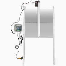 VEVOR Kippenhok Deuropener, 12V DC Automatische Deuropener Kippenhok, 220V 66W IP44 Kippenhok Deuropener Kit met Infrarood Inductieschakelaar en 2 Afstandsbediening, 5 mm/s Motorbewegingssnelheid