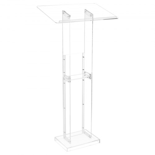 VEVOR Podiumstandaard Lessenaar Acryl Opbergruimte 1265mm Laptopbureau afbeelding