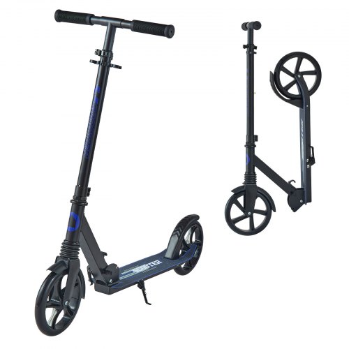 VEVOR Scooter (2 wielen) voor kinderen vanaf 8 jaar, stadsscooter, kinderscooter, straatscooter met in hoogte verstelbaar stuur en antislip platform,