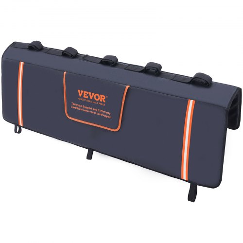 VEVOR pick-up achterklep achterklepkussen 135 cm, vrachtwagen achterklepkussen 5 fietsen, 110 x 110 mm gegroefde fietsendrager achterop voor hout, ladders etc. Achterklephendelbescherming met 2 kleine vakjes afbeelding