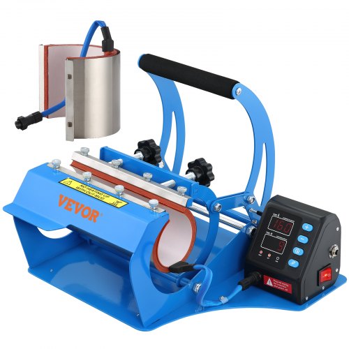 VEVOR Warmte Persmachine Bekerpers 560 W transferpers blauw bekerdrukmachine 11/20 ounce koppers machine met kabellengte koffiekop 220 V hittepers afbeelding