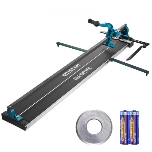 VEVOR Tegelsnijder met een totale snijlengte van 1200 mm Snijmachine min 4-15 mm Snijbreedte 25mm Tegelsnijmachine incl extra snijwiel Tegelleg afbeelding