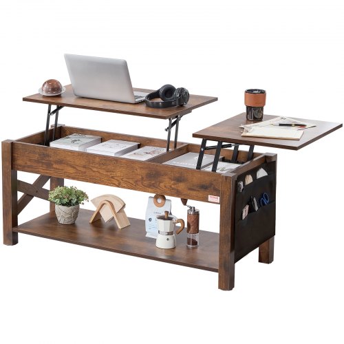 VEVOR Salontafel Hefbaar Blad Rechthoekig Woonkamer 120 cm Bijzettafel afbeelding