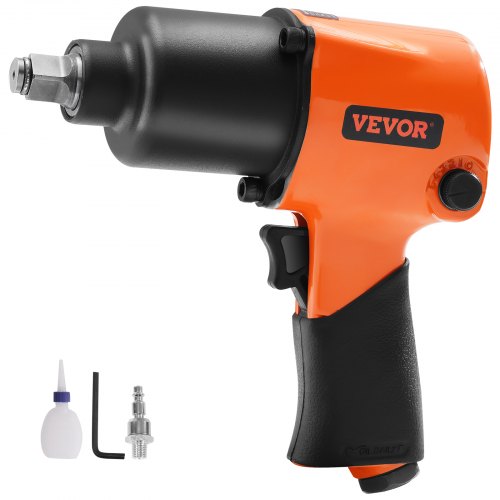 VEVOR slagmoersleutel perslucht max. losdraaimoment 1193Nm persluchtschroevendraaier vierkant 1,27cm persluchtschroevendraaier max. koppel 922Nm weinig trillingen/geluid 6,2-8,3 bar 7500rpm stationair toerental afbeelding