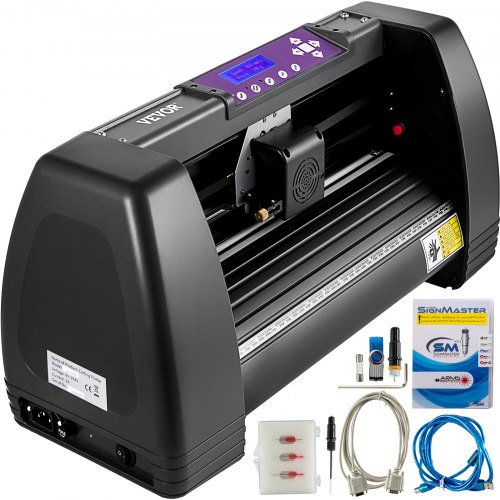 VEVOR Vinylsnijder Vinyl Cutter Vinyl Snijplotter Slogan Snijplotter Snijplotter Machine Invoer 375mm afbeelding