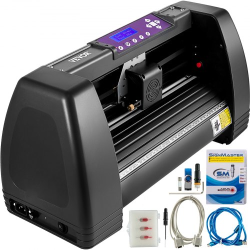 VEVOR Vinylsnijder Vinyl Cutter Vinyl Snijplotter Slogan Snijplotter Snijplotter Machine Invoer 375mm afbeelding