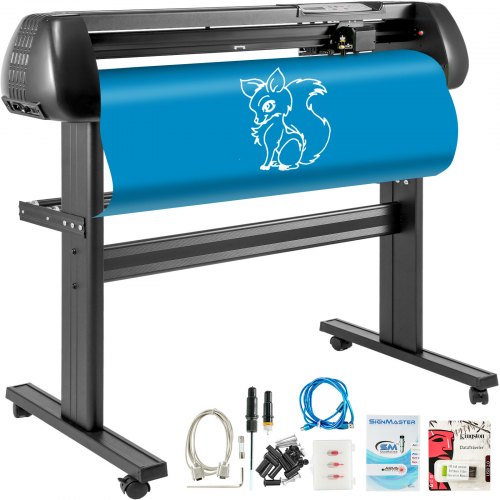VEVOR Vinylsnijder Vinyl Cutter 72 Cm Vinyl Snijplotter Slogan Snijplotter Machine Instelbare Snelheid afbeelding