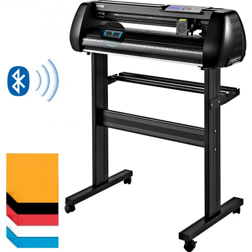 VEVOR Snijplotter Vinylsnijder Vinyl Cutter Plottermachine 870 mm Foliesnijder Bluetooth SignMaster Kit afbeelding