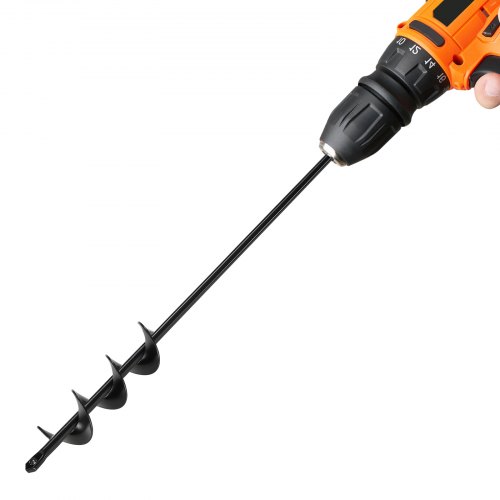 VEVOR Grondboorpaalboor Grondgatboor Tuinboor voor Boormachine 4x42cm afbeelding