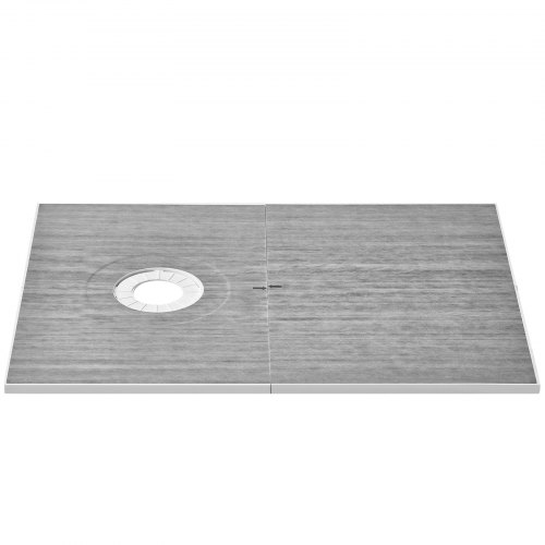 VEVOR Doucherandset 1524 x 965 x 28 mm Grote douchebakset met 16,5 cm offset afvoer Lichtgewicht EPS douche-installatiekits met 2 waterdichte doeken Douchebak kantelstangen afbeelding