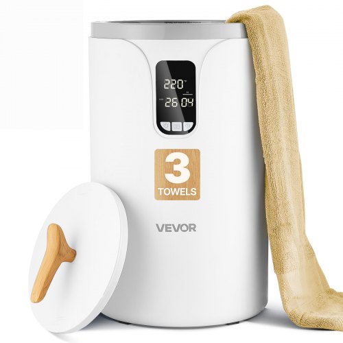VEVOR Handdoekverwarmer met emmer van 20 liter, LED-display en instellingen (timer en temperatuur) en veiligheidsslot, handdoekverwarmer voor badkamer