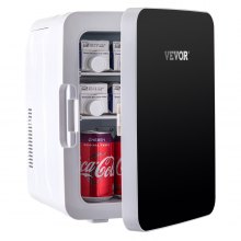 Vevor Mini Koelkast Kleine Koelkast Compacte Koeler 10l Zwart Voor Huis/auto