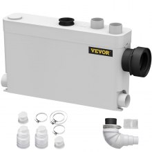 VEVOR Vuilwaterpomp Faecalienvermaler 400W Huishoudpomp met 3 Inlaten 1-zijdig