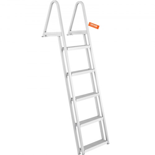 VEVOR zwemtrap bootladder afneembaar 5 treden 159kg draagvermogen 610x455x1825mm afbeelding