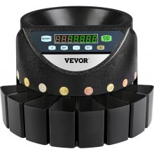 VEVOR Auto-Euro Munt Sorter Teller Machine Voor Tellen Munten 220 Munten/Minuten