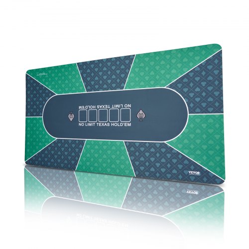 VEVOR Pokertafel Poker Pad Pokermat Pokertafel Draagbaar 180x90cm Groen afbeelding