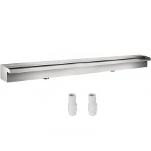 59.1 "x4.5" x3.1 "zwembadfonteinset Roestvrijstalen watervaltuin Binnenshuis Buiten Duurzaam