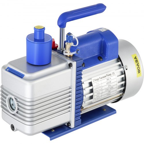 VEVOR Vacuümpomp Vacuumpomp Airco 10 Cfm Vacuümpomp Koeling 1HP Koelmiddel Vacuümpomp met 550ml Oliecapaciteit Olie Kijkvenster Geschikt