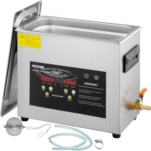 VEVOR 6L digitale ultrasone reiniger verwarming timer 400W sieradenbril afbeelding