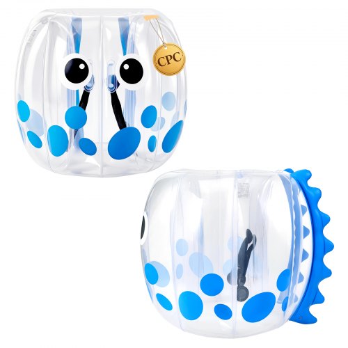 VEVOR 2 x Opblaasbare Bumper Sumo Ballen 1,2 m voor Jeugd, Blauw, voor Tuin, Camping, Picknick, Gazon & Buitengebruik, 0,5 mm Dik PVC, Hittegelaste Handvatten & Stevige Schouderbanden