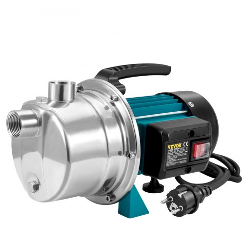 Tuinpomp 3800l/h 1200W Met Handvat En Afvoerplug, Max. Opvoerhoogte 48m Voor Zoet Water 1734517543