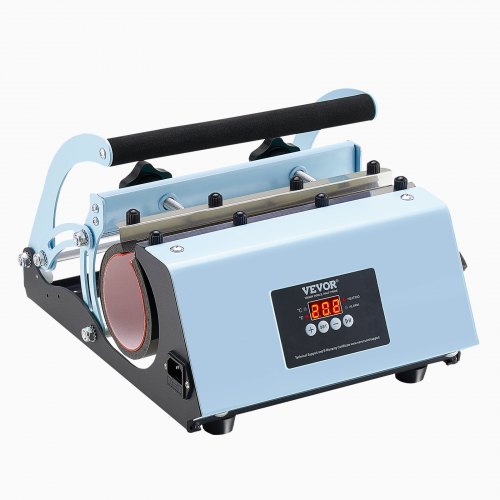 VEVOR Hittepersmok Hittepers 887ml Sublimatiemok Blauw DIY afbeelding