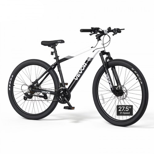 VEVOR mountainbike voor dames en heren, 27,5 inch, 21 versnellingen, ideaal voor volwassenen, frame van aluminiumlegering, met verende voorvork, draag