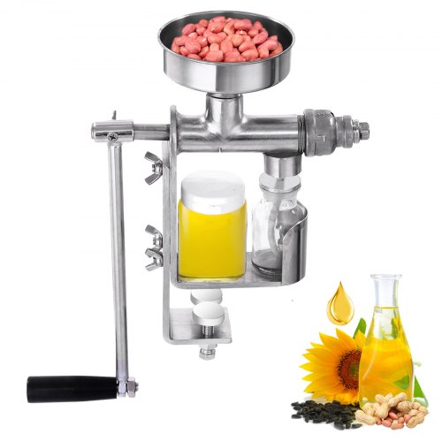 Manual Oil Press Machine Oil Extractor Hand Press Nuts Seed Kitchen Tool On