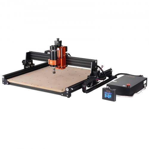 VEVOR CNC-freesmachine,400x400x60mm Werkgebied, 300W Graveermachine, 3-assige Grbl-besturing Houtgraveer-freesmachinekit 1200 RPM Met Offline Controller Voor Hout, Acryl, Mdf, Pvc, Schuimplastic afbeelding