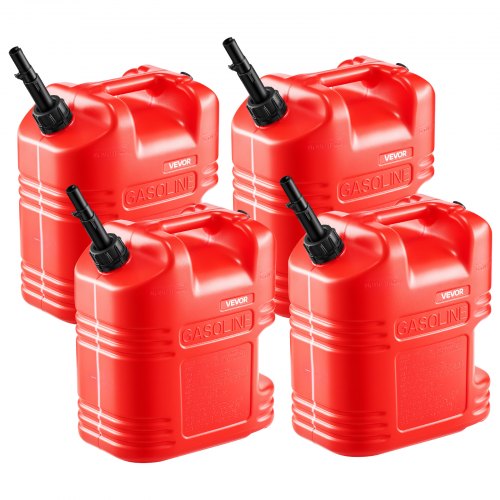 VEVOR Brandstofjerrycan, 19 l, benzinejerrycan met schenktuit en transparante schaalverdeling, max. debiet 15 l/min, vloeistofcontainer voor de meeste auto's, motoren, ATV's en UTV's, r