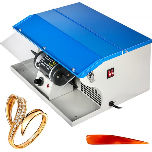VEVOR Sieraden Stofafscheider Polijstmachine, Tafelblad Sieraden Polijstmachine 0-8000R/MIN, Buffer Stofafscheider met Krachtige Motor, Polijsten Machine voor Polijsten Metalen Onderdelen of Kunststof afbeelding