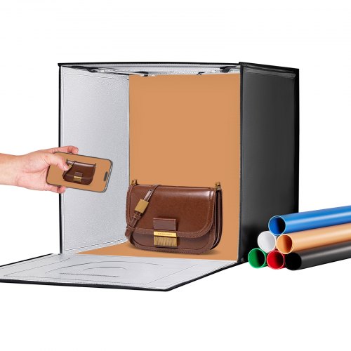 VEVOR fotobox 505x485x495mm fotostudio set 40W lichtbak fotografie 5600K 160LED afbeelding