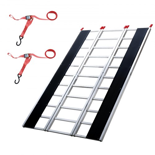VEVOR auto-oprit opklapbare oprit aluminium opritten laadbrug triple 680kg lossen afbeelding