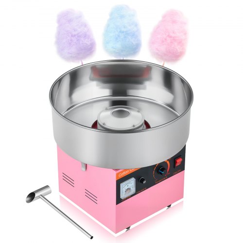 VEVOR Commerciële Suikerspinmachine Elektrische 1kW Roze Suikerspinmachine afbeelding