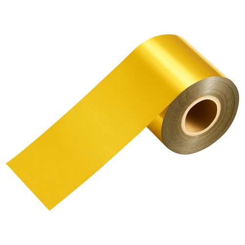 VEVOR Hot Stamping Foil 6 cm x 120 m Extra lange goudfolierol, compatibel met de VEVOR stans- en reliëfmachine voor verhit leer, rijke kleuren, fijne textuur, voor papier, hout en plastic