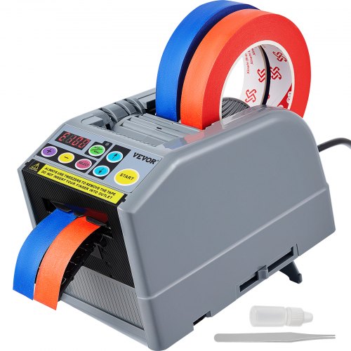 VEVOR Automatische tapedispenser Elektrische tapesnijder Verpakkingsmachine Tapesnijmachine 6-60 mm bandbreedte afbeelding