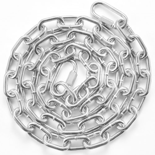 VEVOR stalen ketting koolstofstalen schakelketting barrièreketting 1,8 mx7,3 mm afbeelding