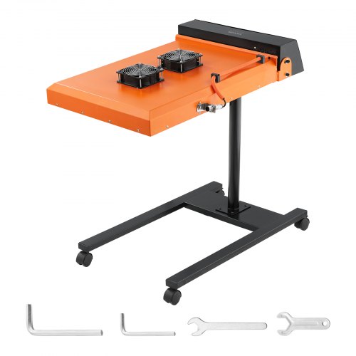 VEVOR sneldroger 6000W 485x540mm infrarood IR-flitsdroger temperatuurregeling zeefdrukdroger met sensor in hoogte verstelbare dubbele ventilatorkoeling voor T-shirts afbeelding