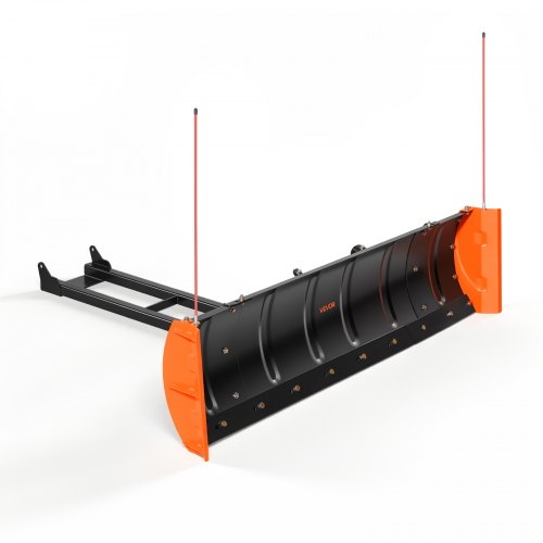 VEVOR sneeuwploeg 1092 & 1524 mm breed, sneeuwploeg voor ATV's met zijvleugels, geschikt voor de meeste ATV's en UTV's, blad van koolstofstaal, in hoo