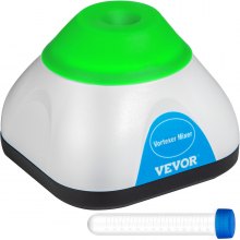 VEVOR Vortex Mixer 3000 RPM Mini Vortex Mixer Shaker Groene Lab Vortex Mixer Gemaakt van PC-kunststof en Siliconen met 4 W Motor Vier Antislipvoetjes Ideaal voor Laboratoria Scholen en Thuisgebruik