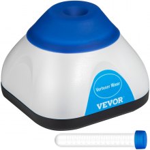VEVOR Vortex Mixer Blauwe Mini Vortex Mixer Shaker 50 ml Max. Mengcapaciteit Lab Vortex Mixer van PC-kunststof en Siliconen met 4 W Motor Vier Antislipvoetjes voor Laboratoria Scholen en Thuisgebruik