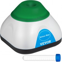 VEVOR Vortex Mixer Groene Mini Vortex Mixer Shaker 6000 RPM Lab Vortex Mixer Gemaakt van PC-kunststof en Siliconen met 4W Motor en Vier Antislipvoetjes Ideaal voor Laboratoria Scholen en Thuisgebruik