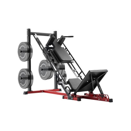 VEVOR Leg Press Hack-Squat Combinatie Machine Verstelbaar Onderlichaam 40°/ 45°/ 50° afbeelding