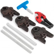 TH-Shaped Pipe Wrench Jaw Set 6pcs Bending Springs 65Mn Composite Pipes ON
