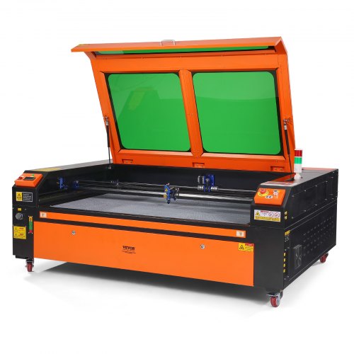 VEVOR 130W CO2-lasergraveermachine, 900x1400 mm, 500 mm/s lasersnijmachine met tweewegs luchttoevoer, compatibel met LightBurn, CorelDRAW, AutoCAD, Windows, Mac OS, Linux, voor hout, acryl en textiel. afbeelding