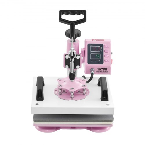 VEVOR Warmtepers Hoedenpers Warmtepers T-shirts Roze Transferpers 30x25cm afbeelding