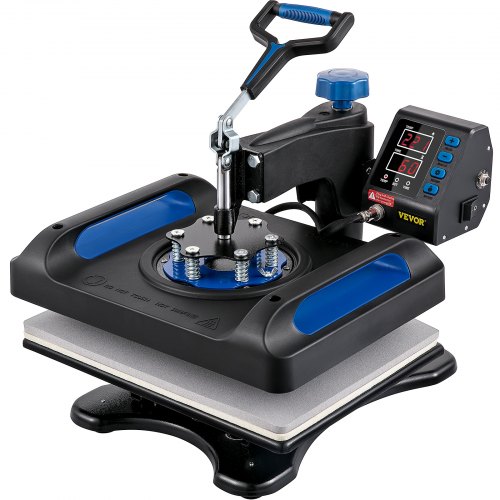 VEVOR Transferpers Hittepers 12 x 15 inch Warmte Persmachine Snelle Verwarming 360 Wegzwaaiende Sublimatie Warmtepers 1000W 220V 50Hz Digitale Warmte afbeelding