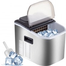 40Ibs/18kg Countertop Ice Maker Clear Ice Cubes 24 pcs Portable FACTORY PRICE