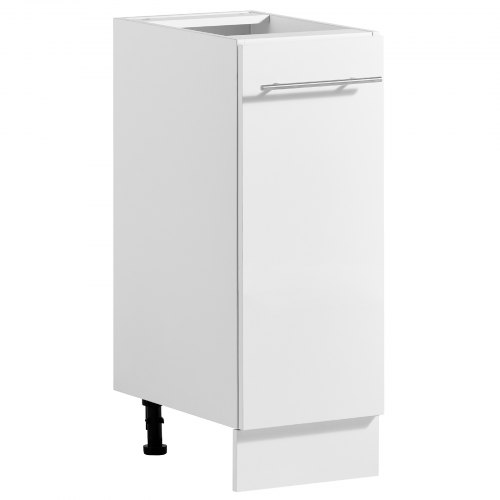 VEVOR Onderkast 300x475x815 mm BxDxH Spaanplaat Keukenonderkast Wit voor Wasruimte & Badkamer, zonder werkblad, in Shaker-stijl, met één lade, soft-cl
